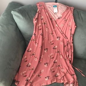 Casual faux wrap dress